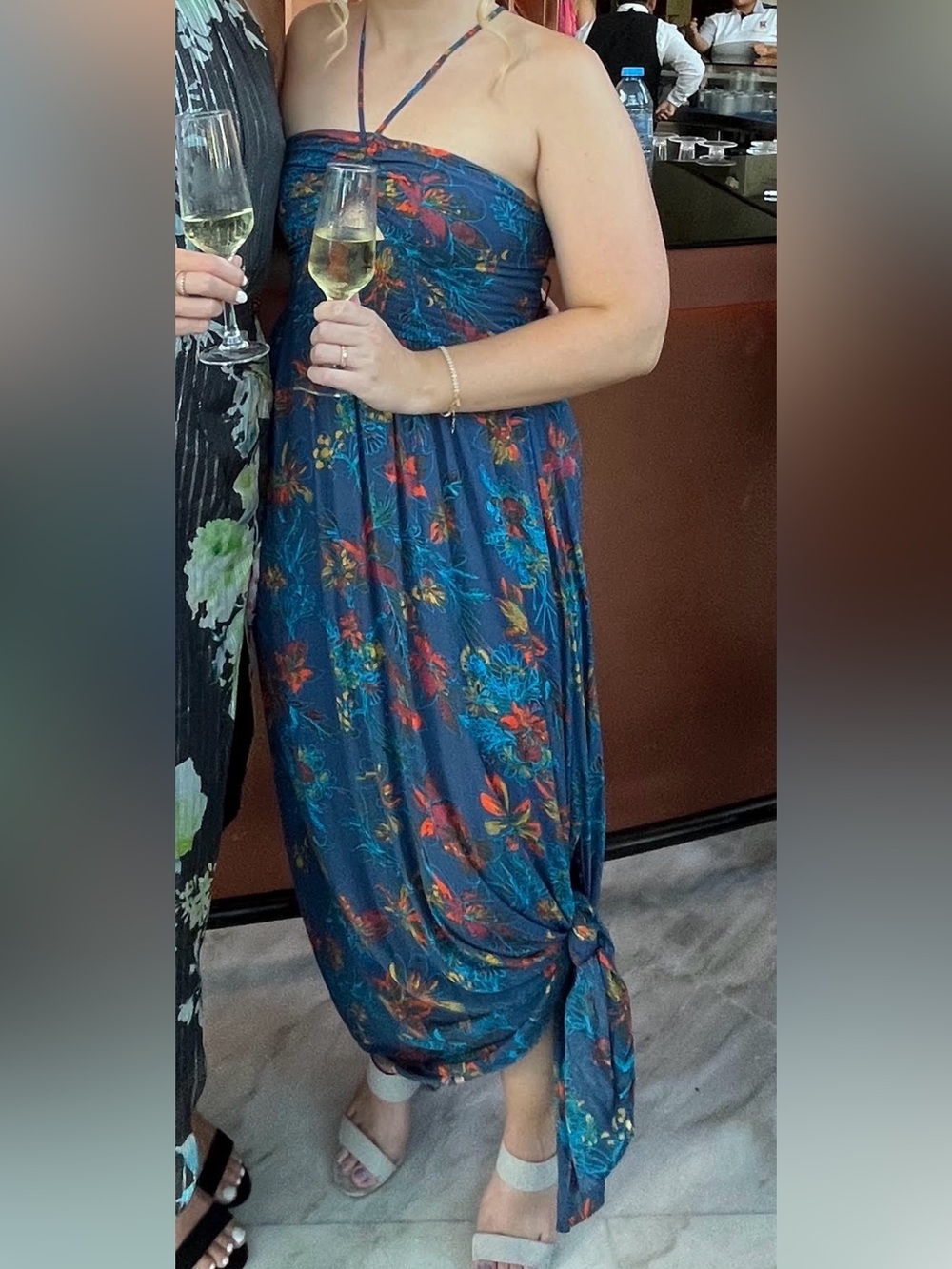 Free People Intimately Women's One Step Ahead Maxi Floral dress in Multi - Small